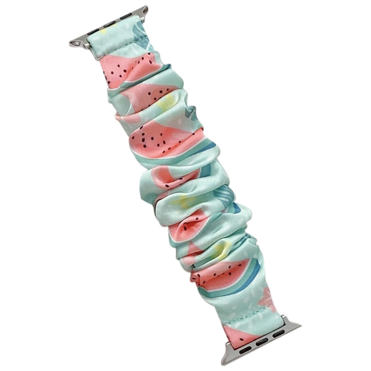 Cinturino per frutta in tessuto elasticizzato ad anello singolo per Apple Watch Series, 7 41mm / 6&SE&5&4 40mm / 3&2&1 38mm, 7 45mm / 6&SE&5&4 44mm / 3&2&1 42mm