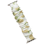Cinturino per frutta in tessuto elasticizzato ad anello singolo per Apple Watch Series, 7 41mm / 6&SE&5&4 40mm / 3&2&1 38mm, 7 45mm / 6&SE&5&4 44mm / 3&2&1 42mm