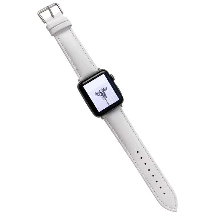 Cinturino in pelle lucida per Apple Watch Series, 7 41mm / 6&SE&5&4 40mm / 3&2&1 38mm, 7 45mm / 6&SE&5&4 44mm / 3&2&1 42mm