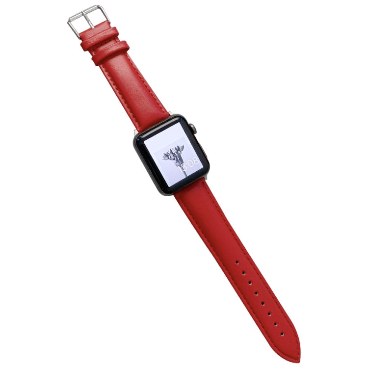 Cinturino in pelle lucida per Apple Watch Series, 7 41mm / 6&SE&5&4 40mm / 3&2&1 38mm, 7 45mm / 6&SE&5&4 44mm / 3&2&1 42mm