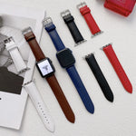 Cinturino in pelle lucida per Apple Watch Series, 7 41mm / 6&SE&5&4 40mm / 3&2&1 38mm, 7 45mm / 6&SE&5&4 44mm / 3&2&1 42mm