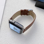 Cinturino in pelle lucida per Apple Watch Series, 7 41mm / 6&SE&5&4 40mm / 3&2&1 38mm, 7 45mm / 6&SE&5&4 44mm / 3&2&1 42mm