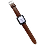 Cinturino in pelle lucida per Apple Watch Series, 7 41mm / 6&SE&5&4 40mm / 3&2&1 38mm, 7 45mm / 6&SE&5&4 44mm / 3&2&1 42mm