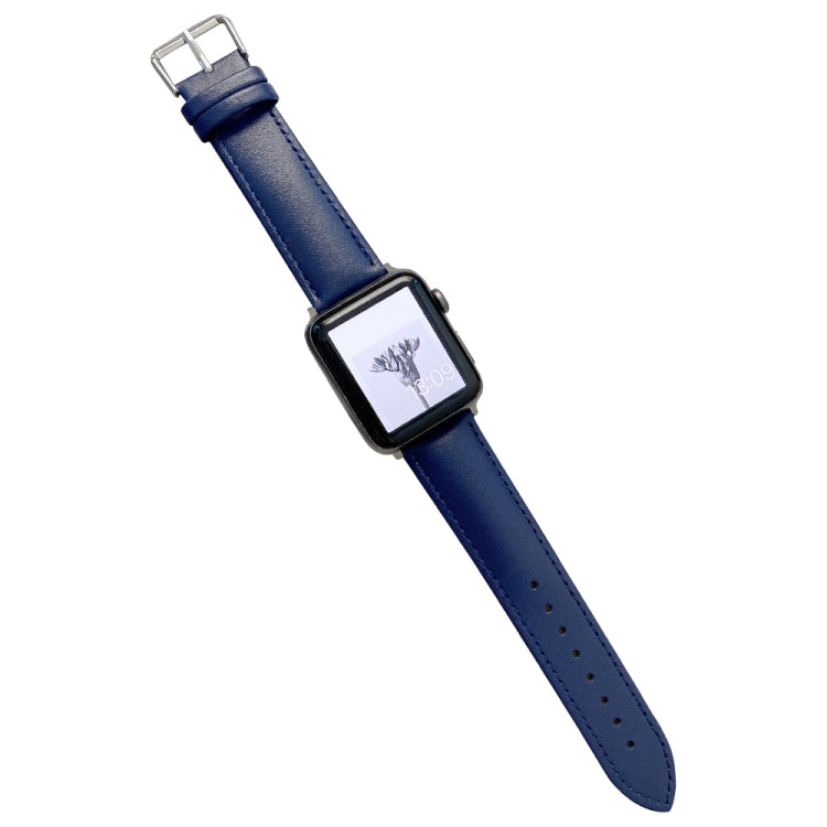 Cinturino in pelle lucida per Apple Watch Series, 7 41mm / 6&SE&5&4 40mm / 3&2&1 38mm, 7 45mm / 6&SE&5&4 44mm / 3&2&1 42mm