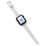 Cinturino in silicone a vita piccola per Apple Watch Series, 7 41mm / 6&SE&5&4 40mm / 3&2&1 38mm