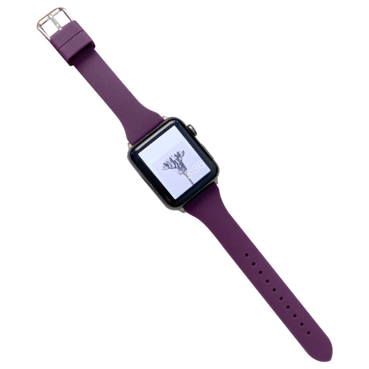 Cinturino in silicone a vita piccola per Apple Watch Series, 7 41mm / 6&SE&5&4 40mm / 3&2&1 38mm