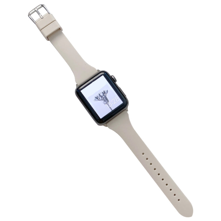 Cinturino in silicone a vita piccola per Apple Watch Series, 7 45mm / 6&SE&5&4 44mm / 3&2&1 42mm