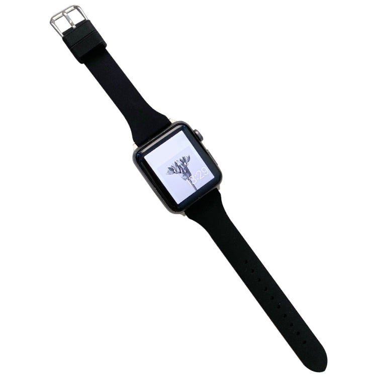 Cinturino in silicone a vita piccola per Apple Watch Series, 7 45mm / 6&SE&5&4 44mm / 3&2&1 42mm