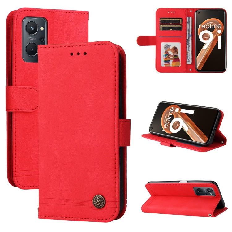 Custodia in pelle Flip orizzontale con bottone in metallo con albero della vita Skin Feel, For Xiaomi Redmi Note 11 4G(Global), For Xiaomi Redmi Note 11 Pro 4G, For OPPO Realme 9i / A36 4G / A76 4G(Global), For OPPO Realme GT2 Pro