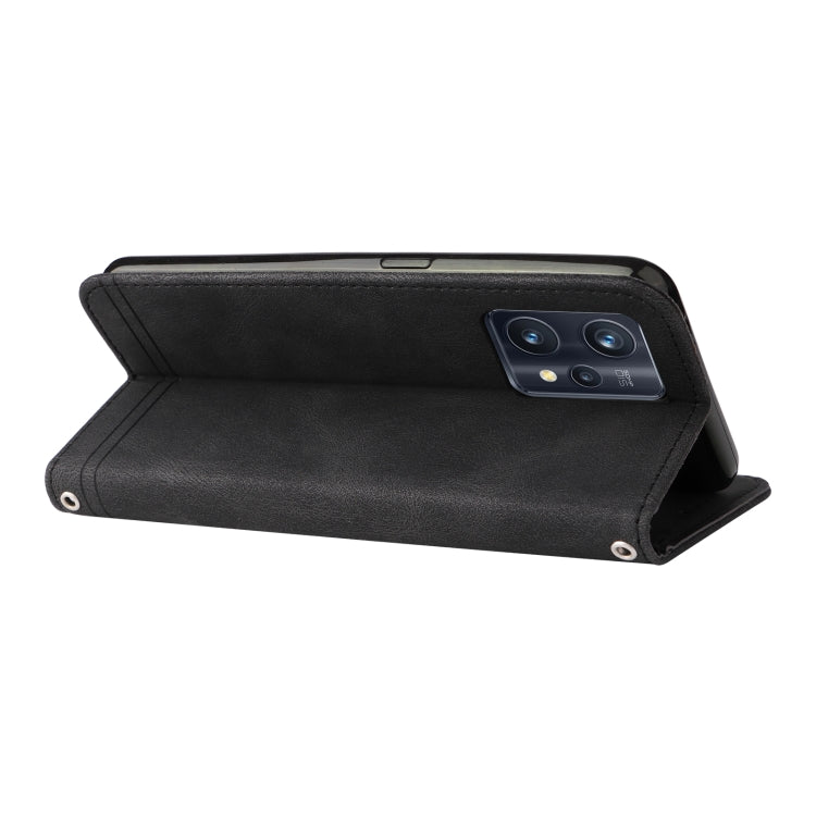 Custodia in pelle Flip orizzontale con bottone in metallo con albero della vita Skin Feel, For OPPO Realme 9 Pro+, For OPPO Realme 9 Pro/Realme V25, For Samsung Galaxy A23 /Galaxy M23/Galaxy F23, For Xiaomi Poco M4 Pro 4G