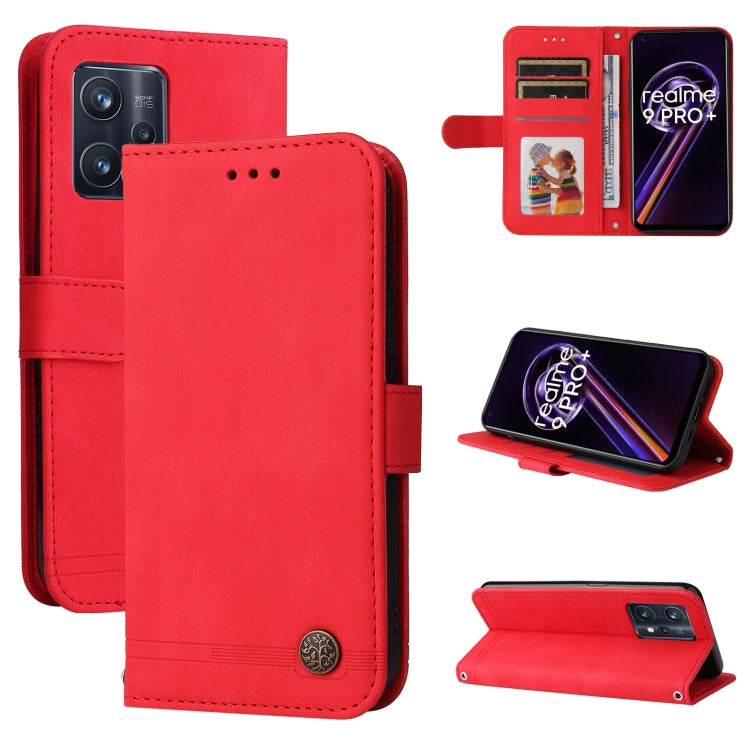 Custodia in pelle Flip orizzontale con bottone in metallo con albero della vita Skin Feel, For OPPO Realme 9 Pro+, For OPPO Realme 9 Pro/Realme V25, For Samsung Galaxy A23 /Galaxy M23/Galaxy F23, For Xiaomi Poco M4 Pro 4G