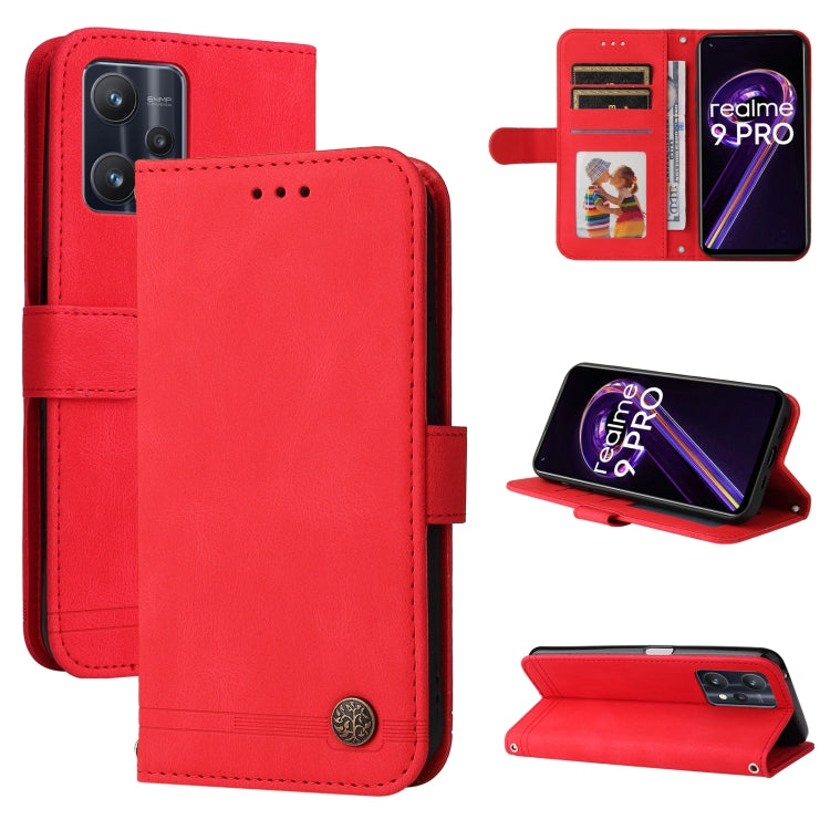 Custodia in pelle Flip orizzontale con bottone in metallo con albero della vita Skin Feel, For OPPO Realme 9 Pro+, For OPPO Realme 9 Pro/Realme V25, For Samsung Galaxy A23 /Galaxy M23/Galaxy F23, For Xiaomi Poco M4 Pro 4G