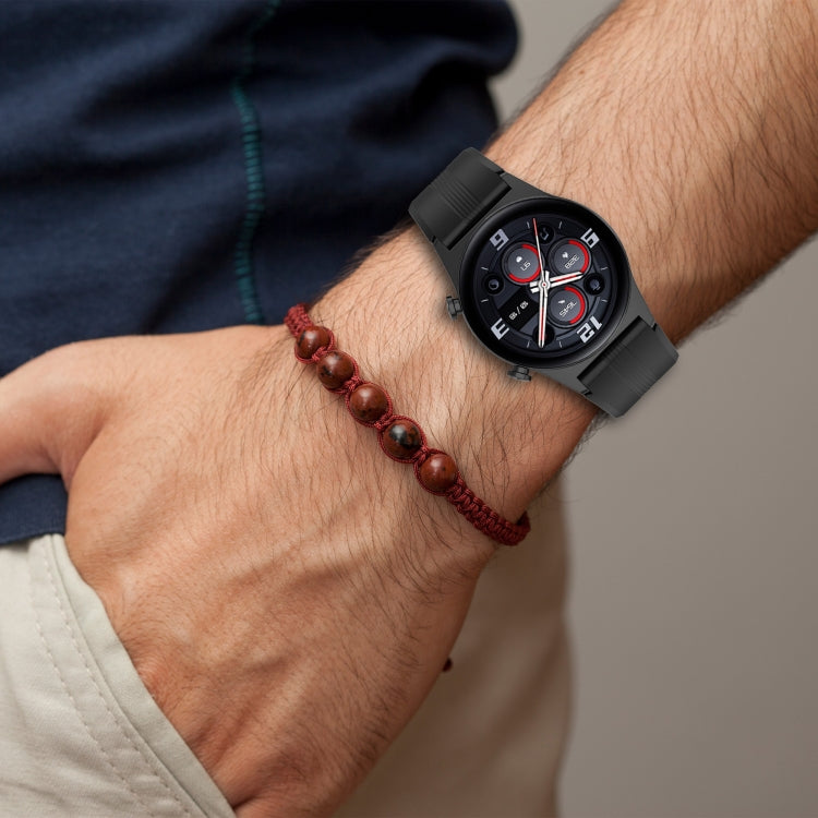 Cinturino in silicone a strisce con testa sporgente da 22 mm, For Honor Watch GS 3
