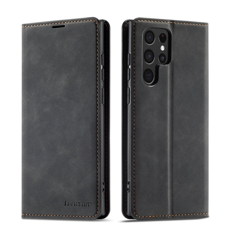 Forwenw Dream Series Custodia per telefono in pelle con forte magnetismo Oil Edge, For Samsung Galaxy S22 5G, For Samsung Galaxy S22+ 5G, For Samsung Galaxy S21 FE 5G, For Samsung Galaxy S22 Ultra 5G, For Samsung Galaxy Z Flip3 5G                      ...