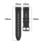 Cinturino in silicone lucido con testa sporgente da 22 mm, For Xiaomi Watch S1