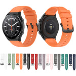 Cinturino in silicone lucido con testa sporgente da 22 mm, For Xiaomi Watch S1