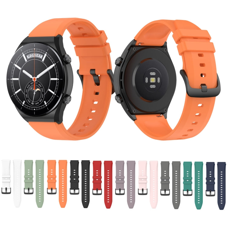 Cinturino in silicone lucido con testa sporgente da 22 mm, For Xiaomi Watch S1