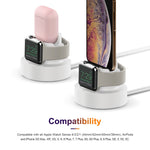 A001 Supporto di ricarica in silicone 3 in 1 per iPhone / iWatch / AirPods
