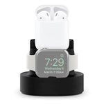 A001 Supporto di ricarica in silicone 3 in 1 per iPhone / iWatch / AirPods