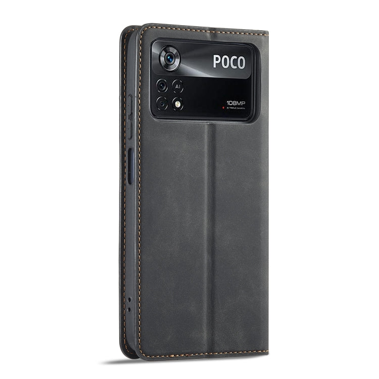 Forwenw Dream Series Custodia per telefono in pelle con forte magnetismo Oil Edge, For Xiaomi Poco X4 Pro 5G, For Xiaomi Redmi Note 11 4G Global, For Xiaomi Redmi Note 11 Pro 4G Global