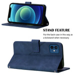 Custodia portafoglio in pelle con flip 3D per iPhone 12