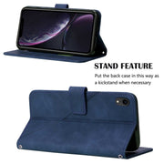Custodia per cellulare in pelle con flip in rilievo 3D a tracolla, For iPhone XR, For iPhone XS Max, For iPhone SE 2022 / SE 2020 / 8 / 7, For iPhone 8 Plus / 7 Plus