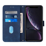 Custodia portafoglio in pelle con flip 3D per iPhone XR
