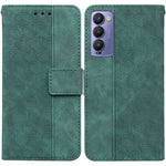 Custodia per telefono in pelle goffrata geometrica, For Tecno Camon 18 / 18P, For Tecno Camon 18 Premier, For Tecno Camon 18i, For Tecno Phantom X