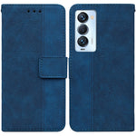 Custodia per telefono in pelle goffrata geometrica, For Tecno Camon 18 / 18P, For Tecno Camon 18 Premier, For Tecno Camon 18i, For Tecno Phantom X