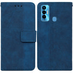 Custodia per telefono in pelle goffrata geometrica, For Tecno Camon 18 / 18P, For Tecno Camon 18 Premier, For Tecno Camon 18i, For Tecno Phantom X