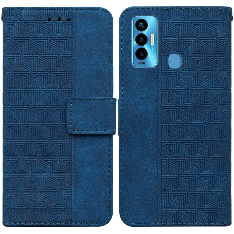 Custodia per telefono in pelle goffrata geometrica, For Tecno Camon 18 / 18P, For Tecno Camon 18 Premier, For Tecno Camon 18i, For Tecno Phantom X