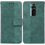 Custodia per telefono in pelle goffrata geometrica, For Tecno Camon 18 / 18P, For Tecno Camon 18 Premier, For Tecno Camon 18i, For Tecno Phantom X