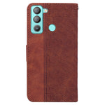 Custodia per telefono in pelle goffrata geometrica, For Tecno Pop 5 LTE BD4, For Tecno Pop 5P, For Tecno Pova 2, For Tecno Pova LD7