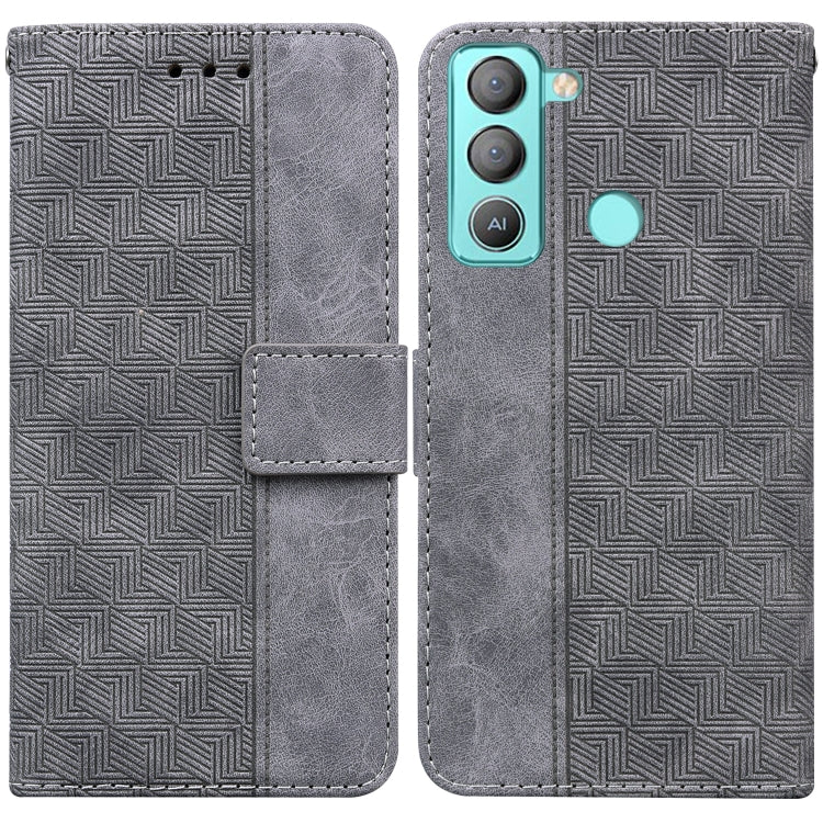 Custodia per telefono in pelle goffrata geometrica, For Tecno Pop 5 LTE BD4, For Tecno Pop 5P, For Tecno Pova 2, For Tecno Pova LD7