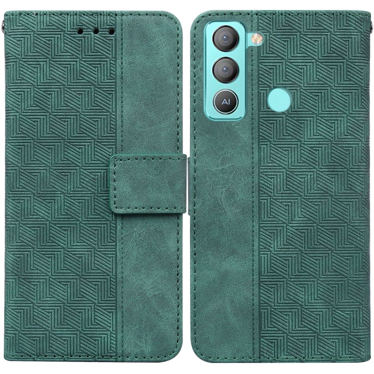 Custodia per telefono in pelle goffrata geometrica, For Tecno Pop 5 LTE BD4, For Tecno Pop 5P, For Tecno Pova 2, For Tecno Pova LD7