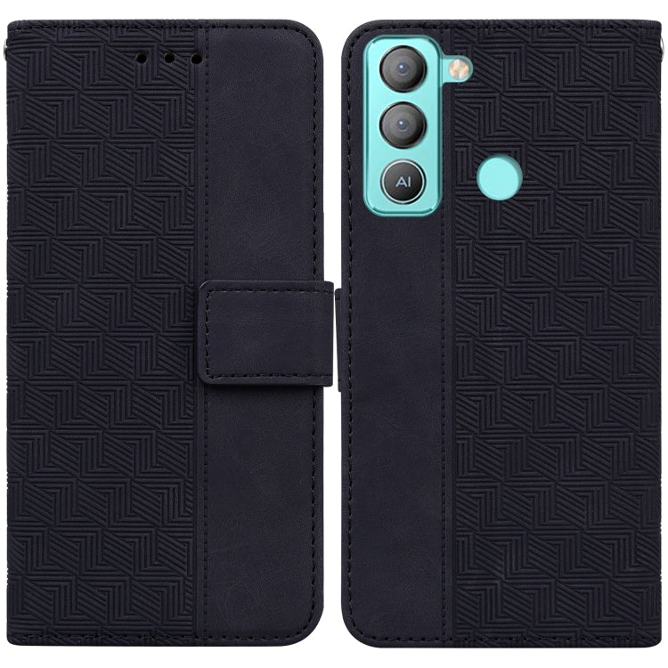 Custodia per telefono in pelle goffrata geometrica, For Tecno Pop 5 LTE BD4, For Tecno Pop 5P, For Tecno Pova 2, For Tecno Pova LD7