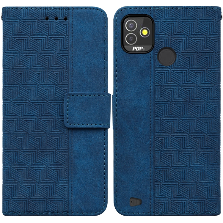 Custodia per telefono in pelle goffrata geometrica, For Tecno Pop 5 LTE BD4, For Tecno Pop 5P, For Tecno Pova 2, For Tecno Pova LD7
