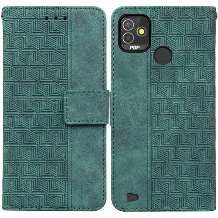 Custodia per telefono in pelle goffrata geometrica, For Tecno Pop 5 LTE BD4, For Tecno Pop 5P, For Tecno Pova 2, For Tecno Pova LD7