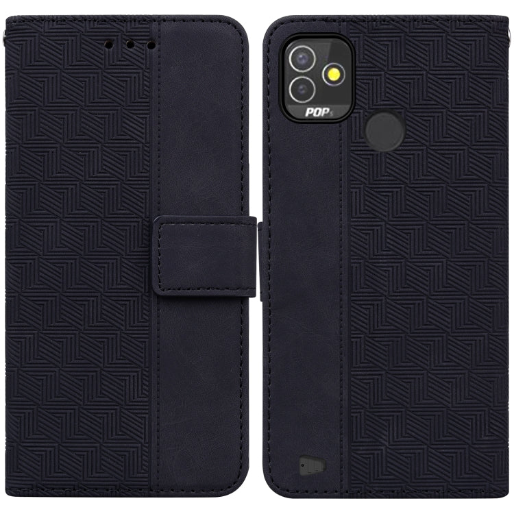 Custodia per telefono in pelle goffrata geometrica, For Tecno Pop 5 LTE BD4, For Tecno Pop 5P, For Tecno Pova 2, For Tecno Pova LD7