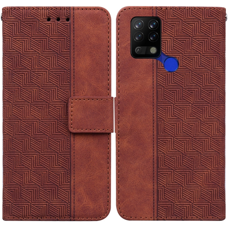 Custodia per telefono in pelle goffrata geometrica, For Tecno Pop 5 LTE BD4, For Tecno Pop 5P, For Tecno Pova 2, For Tecno Pova LD7