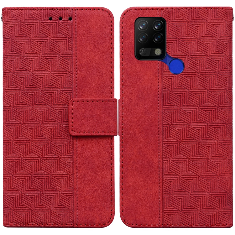 Custodia per telefono in pelle goffrata geometrica, For Tecno Pop 5 LTE BD4, For Tecno Pop 5P, For Tecno Pova 2, For Tecno Pova LD7