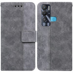 Custodia per telefono in pelle goffrata geometrica, For Tecno Pova Neo LE6, For Tecno Spark 7 Pro, For Tecno Spark 8 / 8T, For Tecno Spark 8P