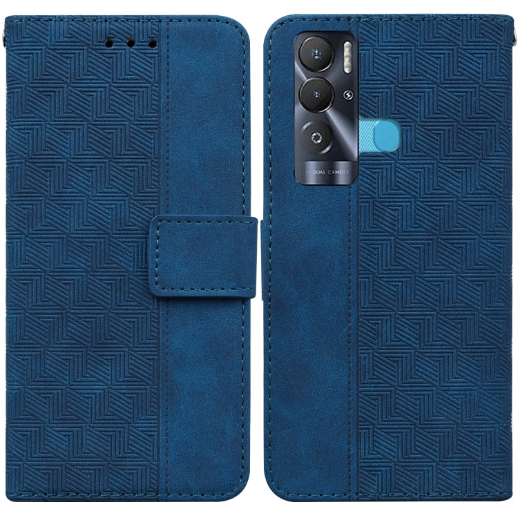 Custodia per telefono in pelle goffrata geometrica, For Tecno Pova Neo LE6, For Tecno Spark 7 Pro, For Tecno Spark 8 / 8T, For Tecno Spark 8P