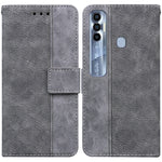 Custodia per telefono in pelle goffrata geometrica, For Tecno Pova Neo LE6, For Tecno Spark 7 Pro, For Tecno Spark 8 / 8T, For Tecno Spark 8P
