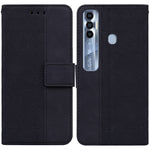 Custodia per telefono in pelle goffrata geometrica, For Tecno Pova Neo LE6, For Tecno Spark 7 Pro, For Tecno Spark 8 / 8T, For Tecno Spark 8P