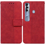 Custodia per telefono in pelle goffrata geometrica, For Tecno Pova Neo LE6, For Tecno Spark 7 Pro, For Tecno Spark 8 / 8T, For Tecno Spark 8P
