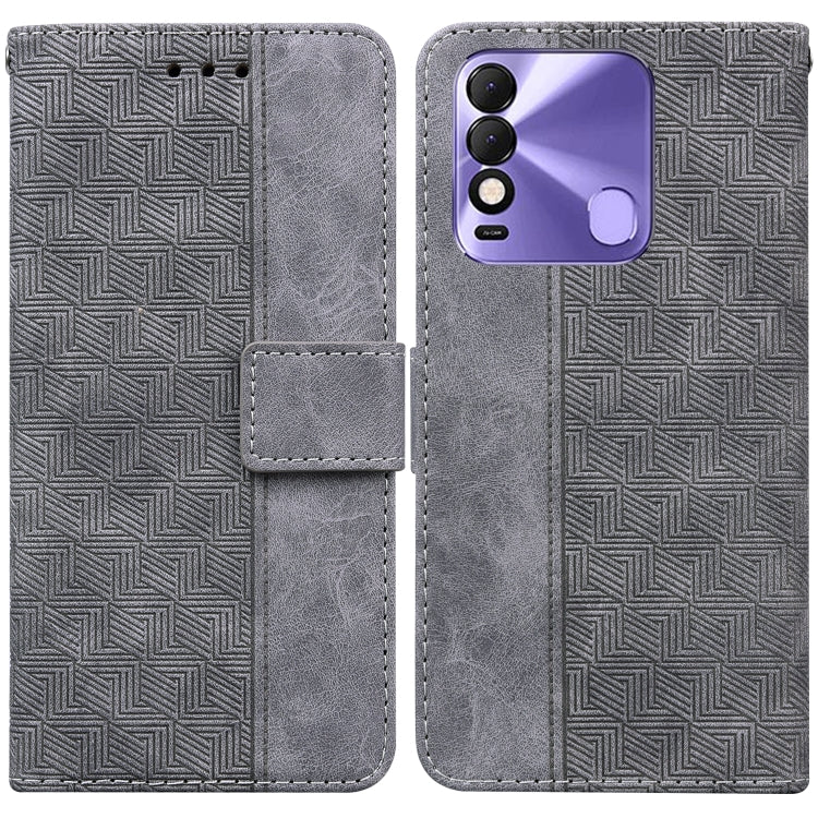 Custodia per telefono in pelle goffrata geometrica, For Tecno Pova Neo LE6, For Tecno Spark 7 Pro, For Tecno Spark 8 / 8T, For Tecno Spark 8P