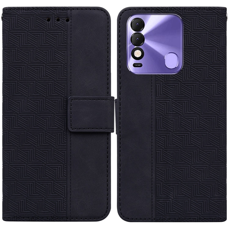 Custodia per telefono in pelle goffrata geometrica, For Tecno Pova Neo LE6, For Tecno Spark 7 Pro, For Tecno Spark 8 / 8T, For Tecno Spark 8P
