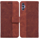Custodia per telefono in pelle goffrata geometrica, For Tecno Pova Neo LE6, For Tecno Spark 7 Pro, For Tecno Spark 8 / 8T, For Tecno Spark 8P