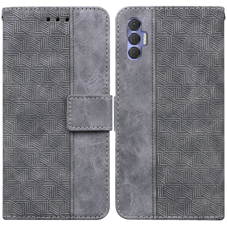 Custodia per telefono in pelle goffrata geometrica, For Tecno Pova Neo LE6, For Tecno Spark 7 Pro, For Tecno Spark 8 / 8T, For Tecno Spark 8P